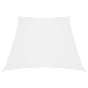 Toldo de vela tela oxford trapecio blanco 2/4x3 m