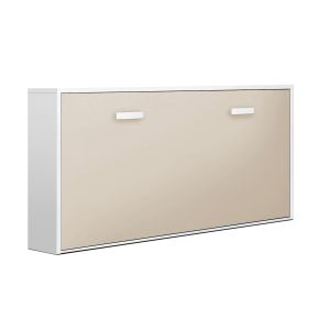 Venprodin - cama abatible 90x190cm - blanco-capuchino