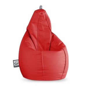 Puff pera polipiel outdoor rojo happers xxl