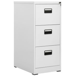 Armario archivador de acero gris claro 46x62x102,5 cm es2089