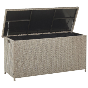 Caja de almacenamiento 126 x 46 cm gris pardo modena