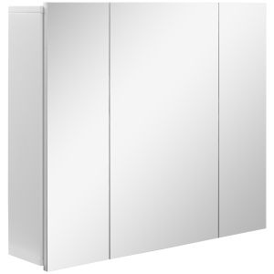 Armario de baño mdf color blanco 70x15x60 cm kleankin, hogar - baño