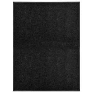 Felpudo lavable negro 90x120 cm es5421