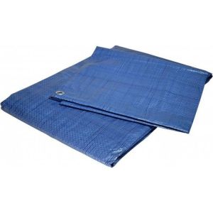 Funda protectora - funda de plástico azul 6x10 m 80g/m² - polietileno