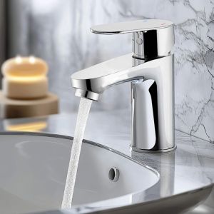 Aica grifo lavabo clásico monomando lavabo mezclador agua fría y caliente