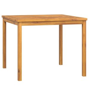 vidaXL mesa de comedor de jardín madera maciza de acacia 90x90x74 cm