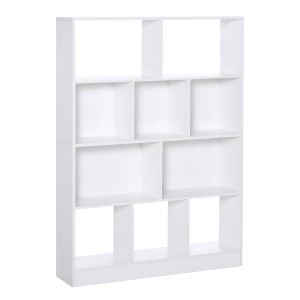 Estantería modular madera de ingeniería color blanco 100x23.8x140 cm homcom