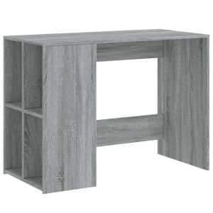 vidaXL escritorio de madera de ingeniería gris sonoma 102x50x75 cm