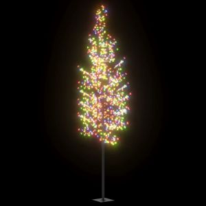 vidaXL árbol de navidad 1200 LEDs de colores flores de cerezo 400 cm