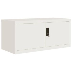 vidaXL armario archivador de acero blanco 90x40x40 cm