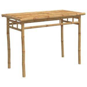 vidaXL mesa de comedor de jardín bambú 110x55x75 cm