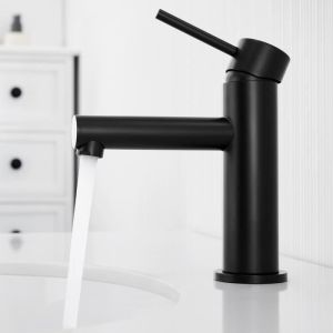 Cecipa mezclador de lavabo grifo de baño negro grifo de lavabo de acero ino