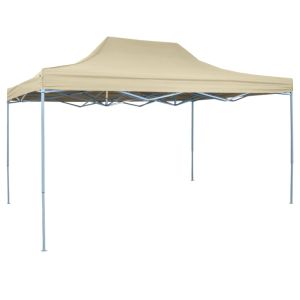 vidaXL carpa pleglable pop-up 3x4,5 m blanco crema