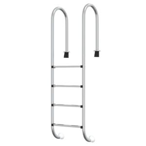 vidaXL escalera para piscina acero inoxidable 304 54x38x184,5 cm