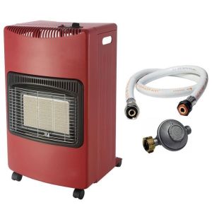 Estufa de gas plegable 4.2kw rojo encendido piezoeléctrico tubo de gas + re