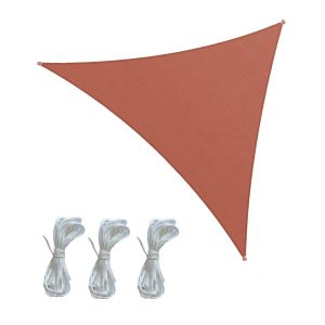 Toldo de vela nanten impermeable rojo 3,6x3,6x3,6 cm