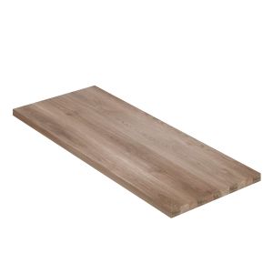 Encimera lavabo 121x49x3 cm chapa nogal natural