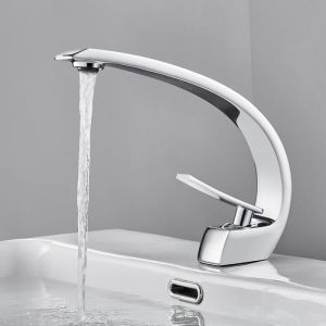 Mezclador de lavabo de latón para baño - auralum - 59 cuerpo de cobre - núc