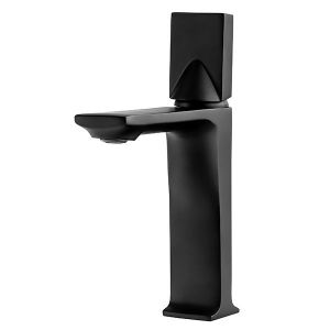 Grifo lavabo bimando, negro