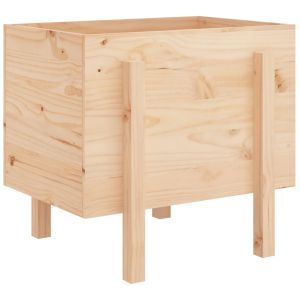 vidaXL jardinera madera maciza de pino 62x50x57 cm