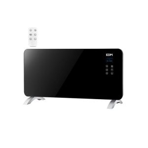 Convector con placa de cristal 2000w edm