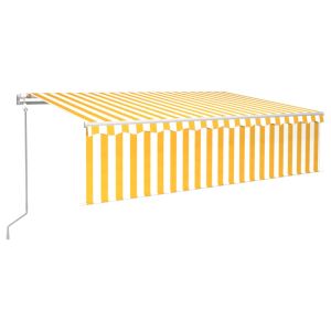 vidaXL toldo automático persiana LED sensor de viento 6x3 m