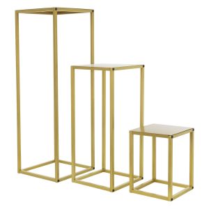 Juego de 3 soportes para plantas 30 / 60 / 90 cm