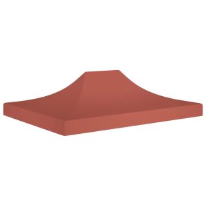 vidaXL techo de carpa para celebraciones color terracota 4x3m 270g/m²