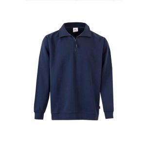 Sudadera media cremallera l azul navy