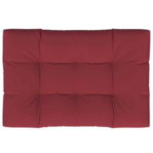 vidaXL cojín para muebles de palets tela rojo tinto 120x80x12 cm