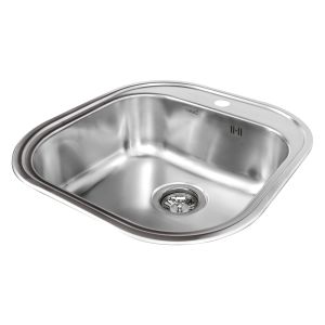 Fregadero inox cata cs1, 1 seno, mueble 50cm, oria