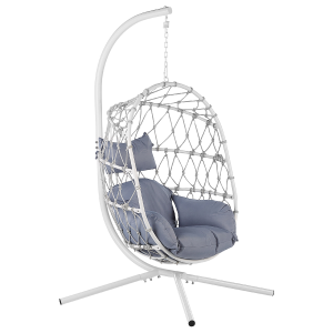 Silla coLGante con soporte blanco/gris adria