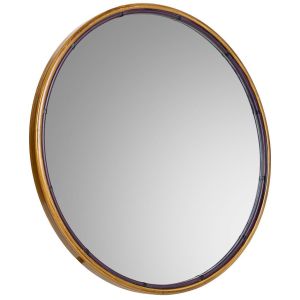 Espejo de pared de metal dorado 61x2.5x61