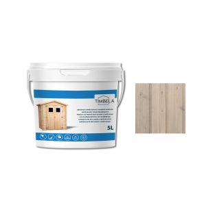 Kit protección madera Timbela 5l + 5l blanco/gris