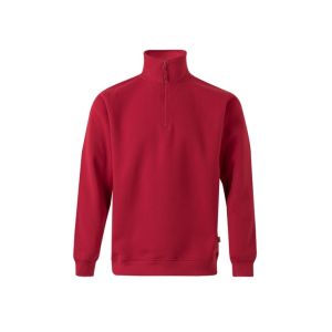 Sudadera media cremallera xl rojo