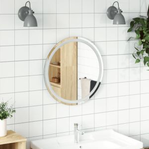 Espejo de baño LED redondo 60 cm