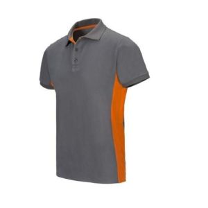 Polo pique bicolor dolvi manga corta talla xxl ropa bicolor gris naranja