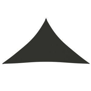 vidaXL toldo de vela triangular tela oxford gris antracita 5x5x6 m