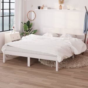 Cama 120x200 cm madera maciza de pino