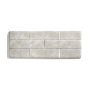 Cabecero de cama 120 ladrillos   152x57x5 blanco roto efecto granito