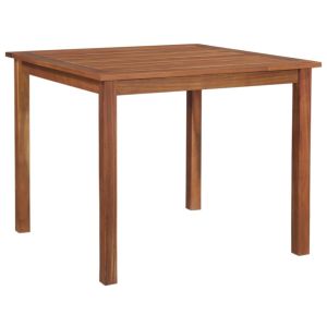 vidaXL mesa de jardín madera maciza de acacia 85x85x74 cm