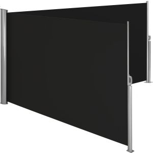 Toldo lateral doble extensible de aluminio poliéster