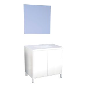 Ondee - mueble de baño suspendido belis + espejo suspendido- ancho:  80cm