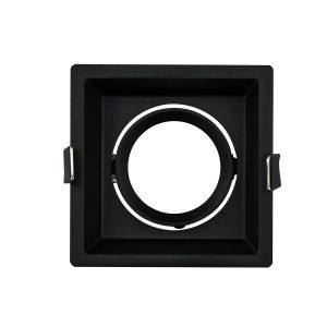 Marco downlight cuadrada orientable concave corte 82x82 negro(mt8282-n)