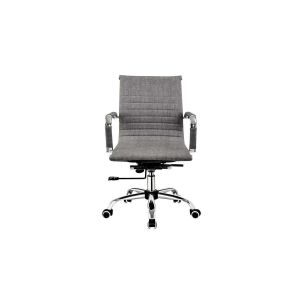 Silla de oficina ergonómica y ajustable en elegante gris ceniza