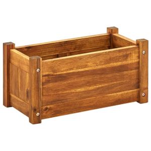 vidaXL arriate de madera de acacia 50x25x25 cm