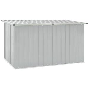 vidaXL caja de almacenaje para jardín gris 171x99x93 cm