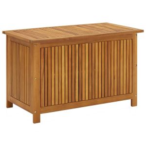 vidaXL caja de almacenaje de jardín madera maciza acacia 90x50x58 cm