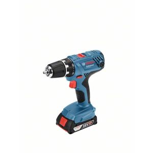 Taladro atornillador a batería bosch gsr 18v-21 + 2 baterías 2ah + cargador