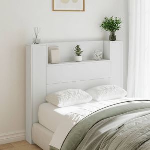 Cabecero de cama con luz LED blanco 120x16,5x103,5 cm